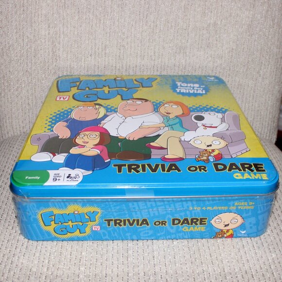 3/$77❤️new sealed FAMILY GUY Trivia Or Dare Board Game Collectors Tin Box - Picture 2 of 6